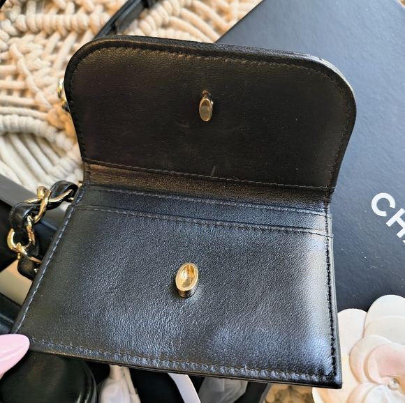 HP💘 CHANEL 💯 CC Waist Belt Bag With Pouch Wallet In Lambskin - Picture 8 of 16